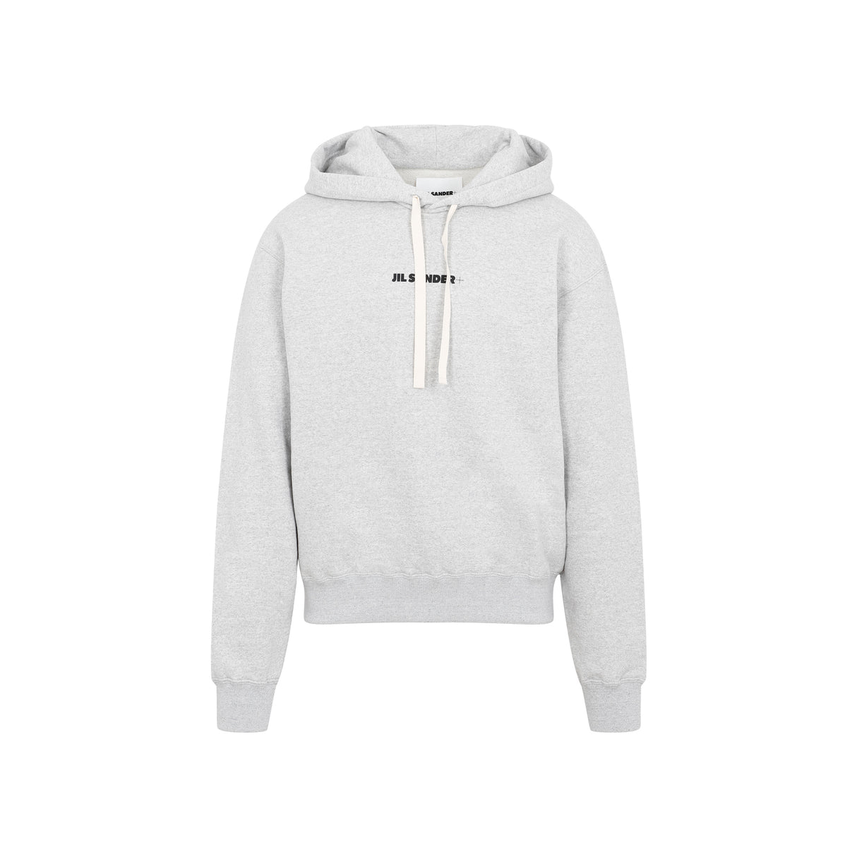 JIL SANDER Gray Cotton Hoodie for Men | SS24 Collection