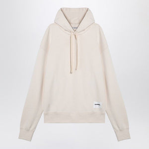 Áo Hoodie Nam Màu Kem Có Logo