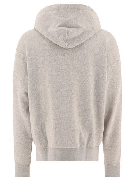 JIL SANDER Zippered Oversized Hoodie with Logo Patch