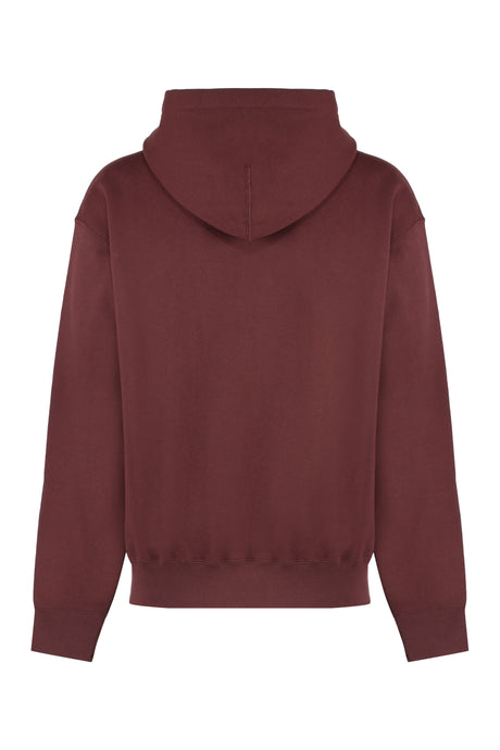 JIL SANDER Grape Full-Zip Cotton Sweatshirt