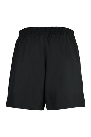 JIL SANDER Men's Black Techno Fabric Bermuda Shorts for SS24