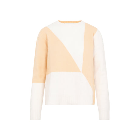 JIL SANDER Yellow & Orange Knit Wool Sweater for Women - SS23 Collection