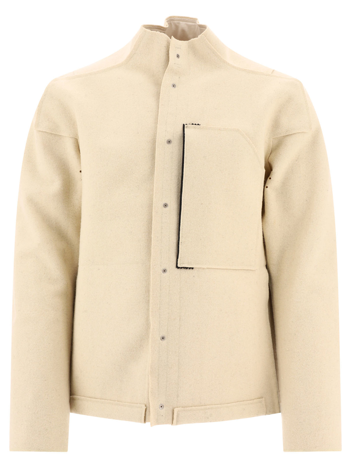 ACRONYM Men's White Wool Jacket with Windproof and Water Repellent Features for FW23