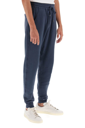 Joggers Cotton Fleece-Back màu xanh nam giới