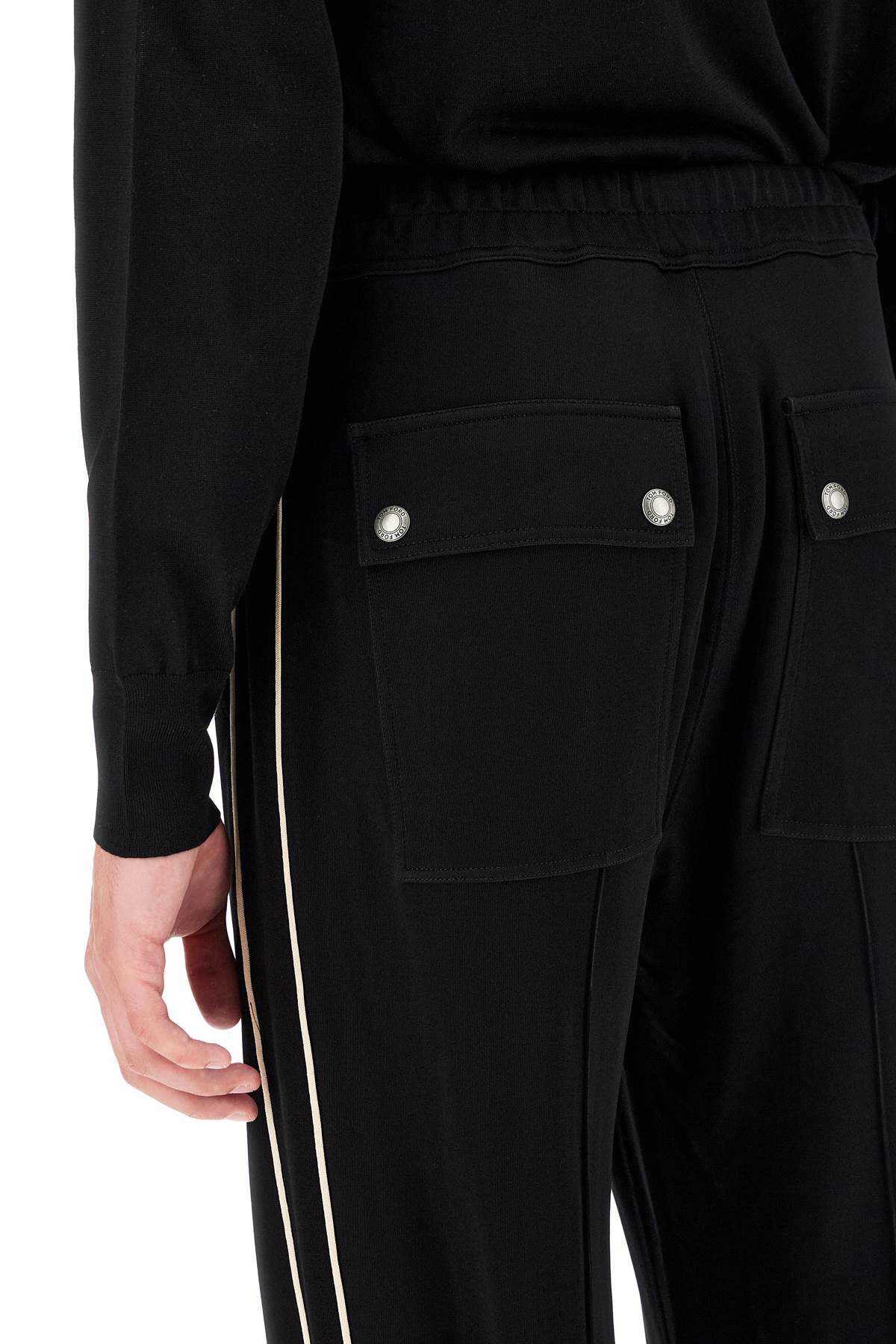 TOM FORD Viscose Joggers with Contrast Trim