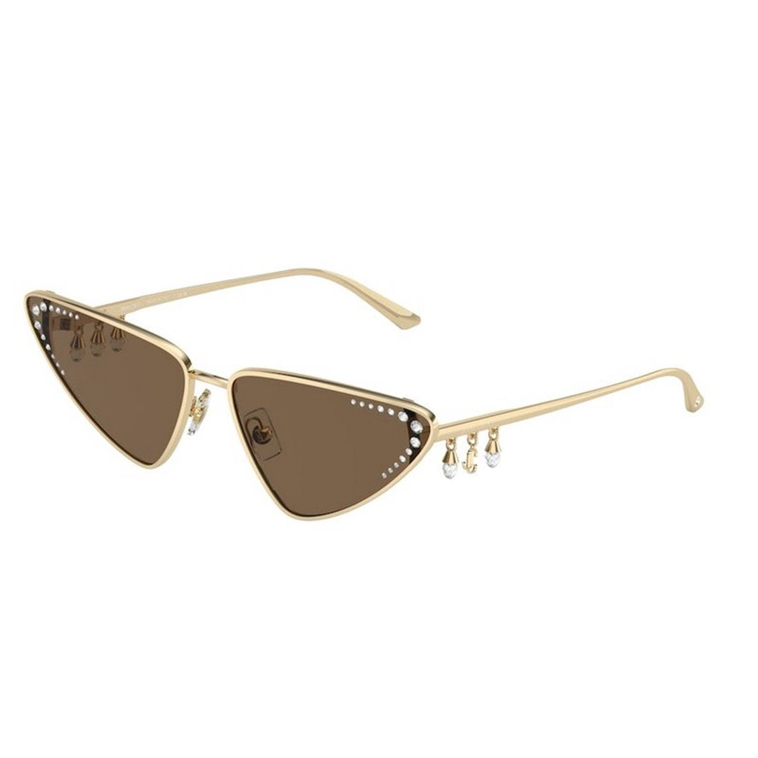 JIMMY CHOO Elegant Metal Sunglasses for Women