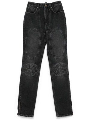 JEAN PAUL GAULTIER PADDED DEATILS DENIM Jeans