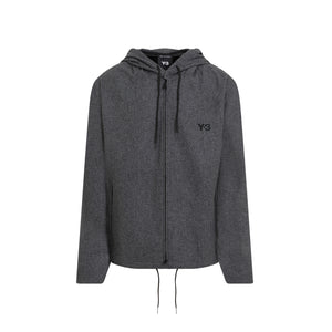 Y-3 Flannel Hooded Top for Men