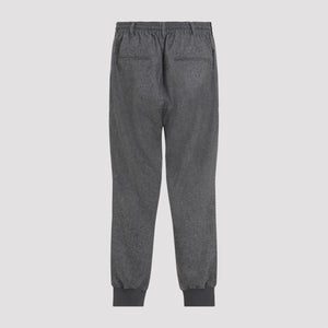 Y-3 Flannel Cuff Pants for Men - Fall/Winter 2024