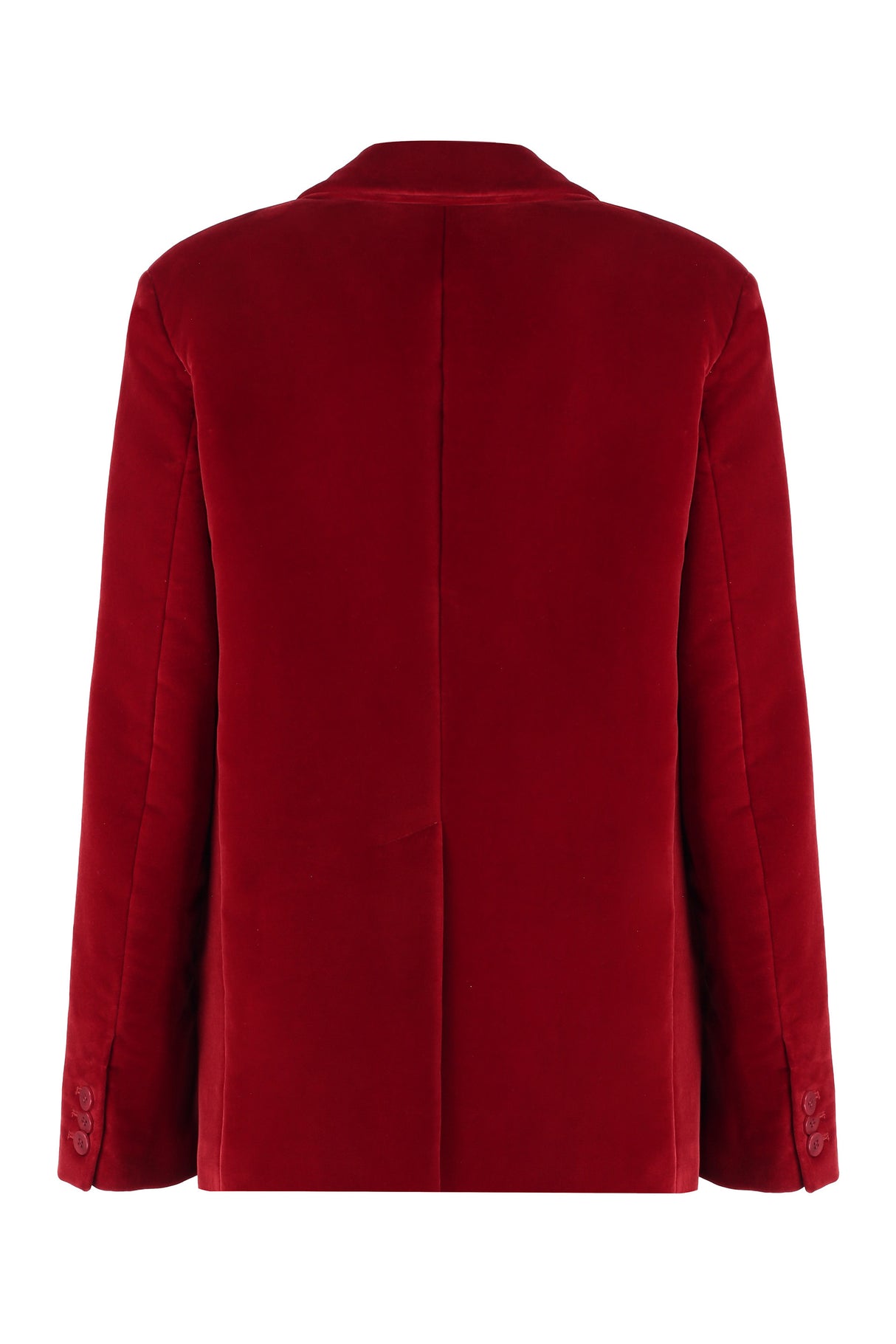 JW ANDERSON Chic Crimson Velvet Blazer