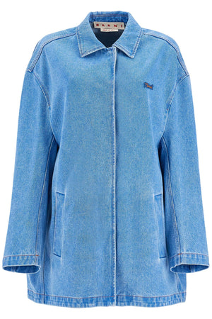 MARNI Oversized Organic Denim Cocoon Jacket