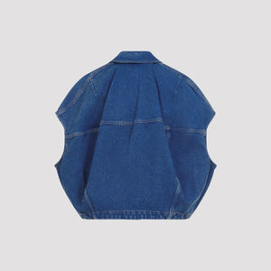 MARNI Classic Blue Cotton Jacket