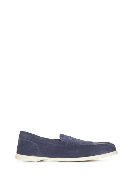 JOHN LOBB Men's Suede Loafers - Perfect for Spring Summer 25