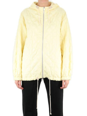 JIL SANDER Mustard Diamond-Quilted Jacket for Women