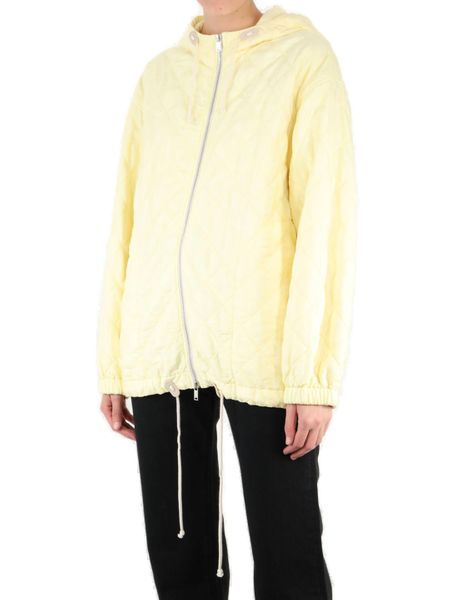 JIL SANDER Mustard Diamond-Quilted Jacket for Women