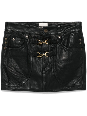 ISABEL MARANT Chic Leather Mini Skirt