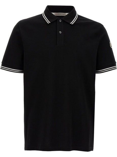 MONCLER Men's Logo Cotton Polo Shirt