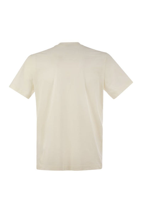 MONCLER Cotton T-Shirt with Shaded Logo - Men’s Regular Fit