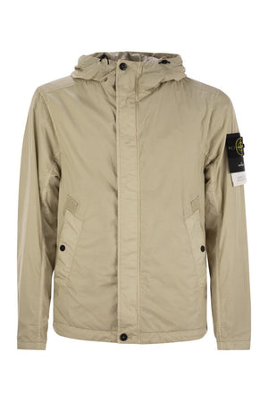 STONE ISLAND Windproof Hooded Jacket with Anti-Drip for Men