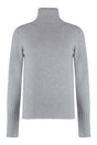 THE (ALPHABET) Ribbed Knit Cashmere Turtleneck Pullover