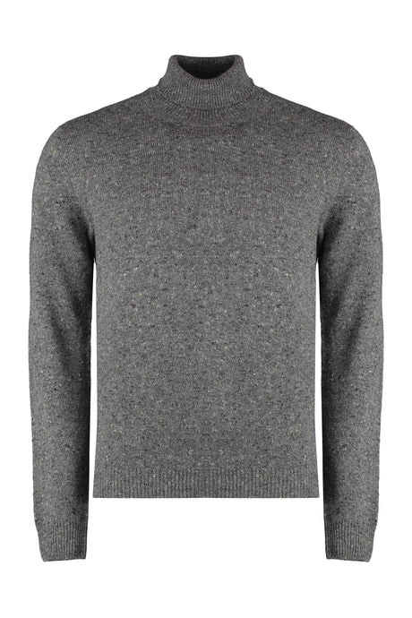 THE (ALPHABET) Cashmere Blend Turtleneck Sweater - Grey