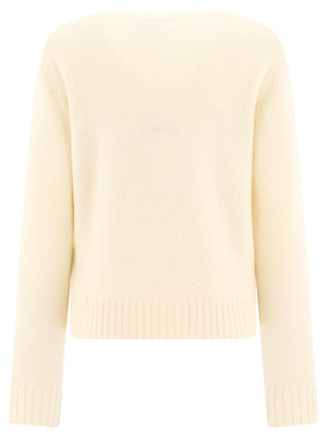 GANNI Graphic Wool Mix O-Neck Sweater