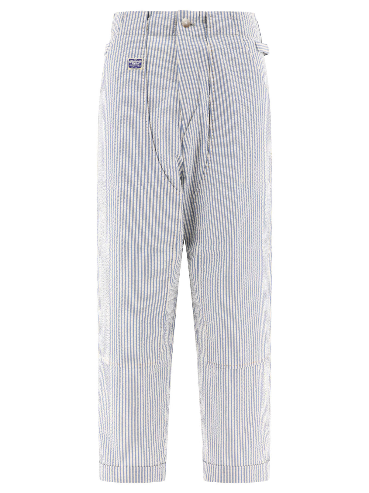 KAPITAL Men's Soccer Stripe Cotton Trousers