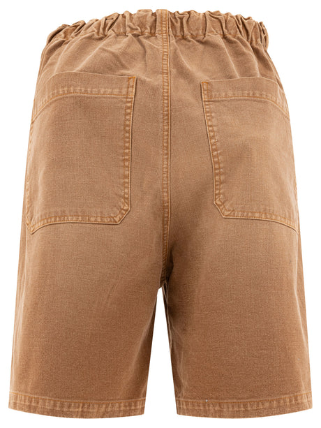 KAPITAL Golden Banana Patch Cotton Shorts