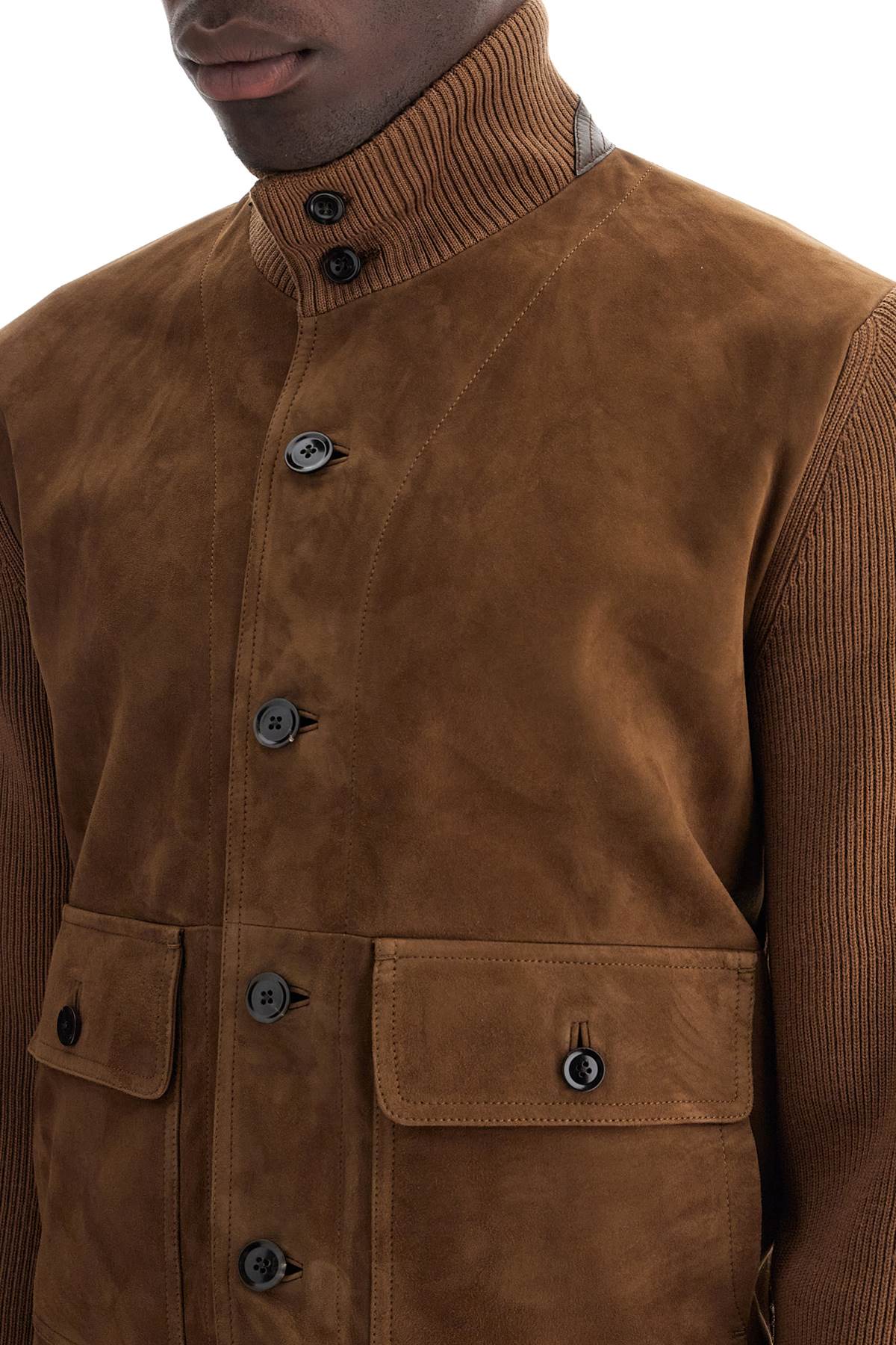 TOM FORD Luxury Merino Wool and Suede Jacket