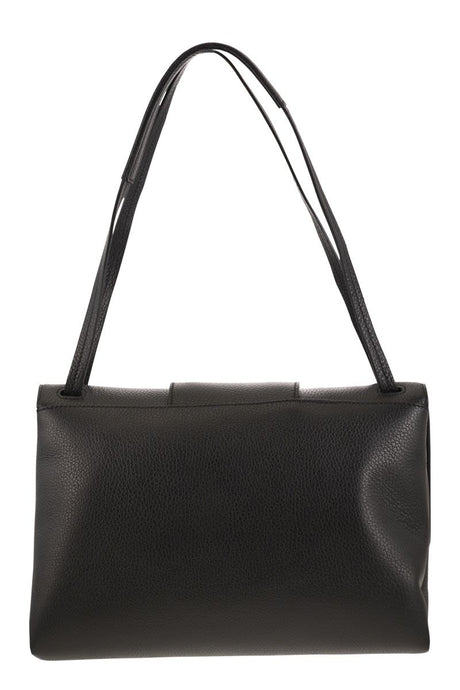 HOGAN Elegant Leather Crossbody Handbag with Signature Embossed Detail - 30x21x9.5 cm