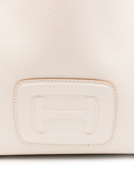 HOGAN Elegant Medium Leather Handbag with Pebbled Finish