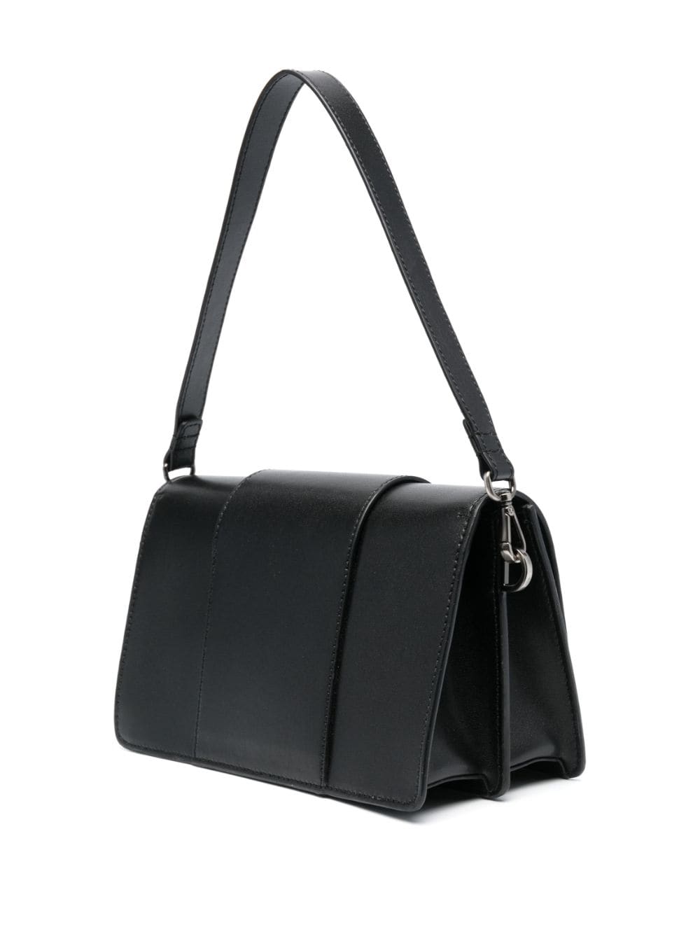 HOGAN Black H-Handbag Leather Shoulder Bag for Women