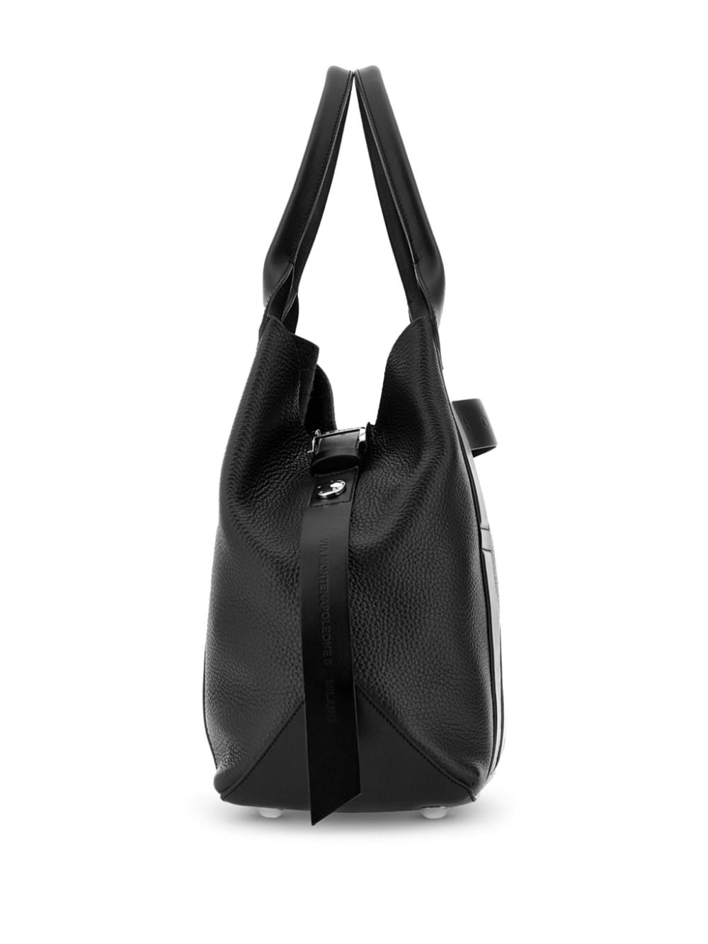 HOGAN Medium Leather Tote Handbag with Removable Pouch