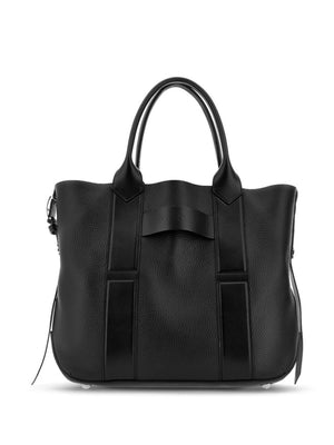 HOGAN Medium Leather Tote Handbag with Removable Pouch