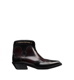 DIOR Stylish Heeled Ankle Boots for Women in Black and Amaranth - SS24 Collection