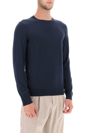 Luxurious Fine Wool Sweater in Grey for Men's Fall/Winter Wardrobe