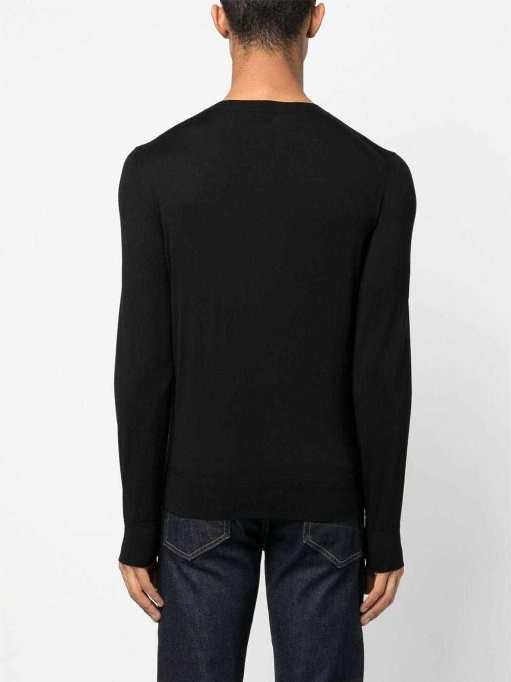 TOM FORD Luxurious Fine Wool Sweater in Grey for Men's Fall/Winter Wardrobe