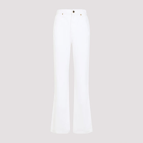 KHAITE Elevated White Denim Jeans for Women