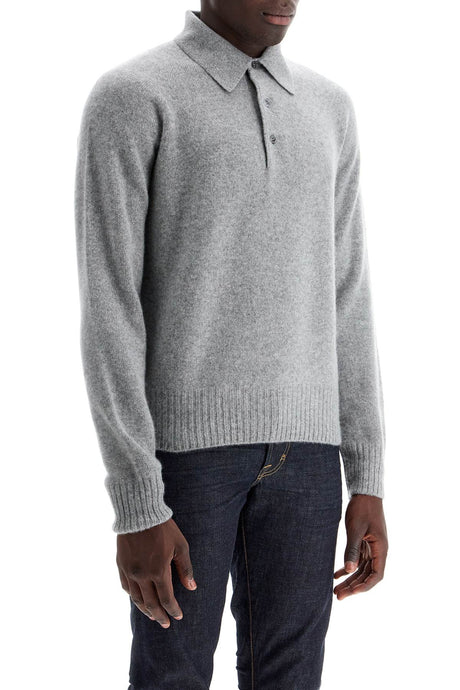 TOM FORD CASHMERE POLO-STYLE PULLOVER