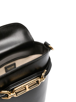 TOM FORD Mini Chic Black Leather Bucket Bag