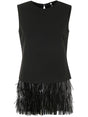 LIVIANA CONTI Fringed Elegance Blouse