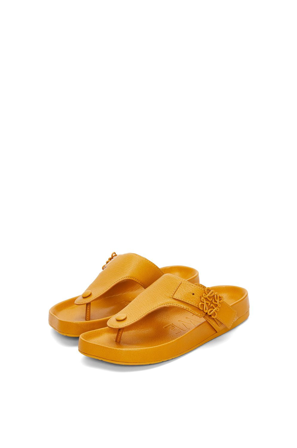 Yellow & Orange Goat Skin Sandals for Women SS23