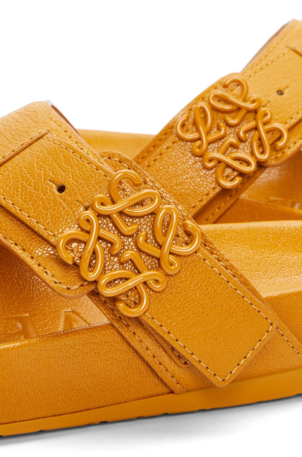 Yellow & Orange Goat Skin Sandals for Women SS23