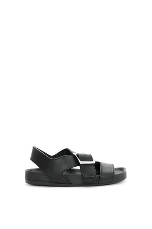 LOEWE Elegant Black Buckle Sandals for Women - SS24 Collection