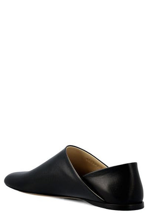 LOEWE Mini Luxe Black Goat Leather Slippers