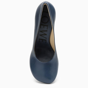 LOEWE Women's Denim Blue Leather Décolleté Pumps