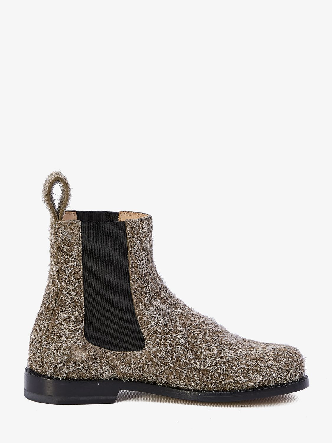 LOEWE Grey Suede Chelsea Boots for Women - FW23