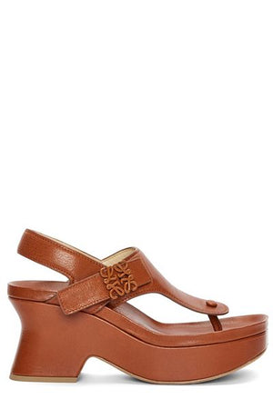 LOEWE Brown Goat Skin Sandals for Women