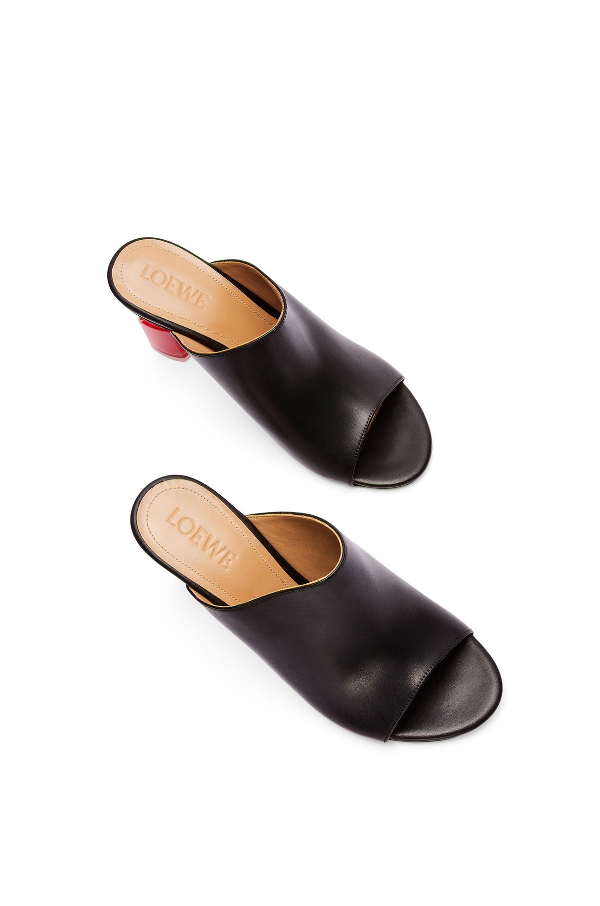 LOEWE Sleek BLCK/RED NAIL POLISH Flat for Women - SS23