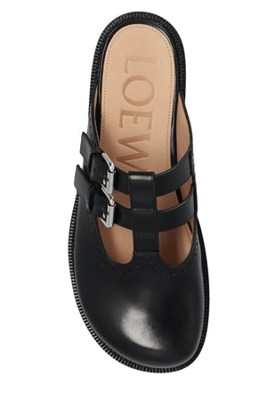 LOEWE Elegant Black Mary Jane Flats